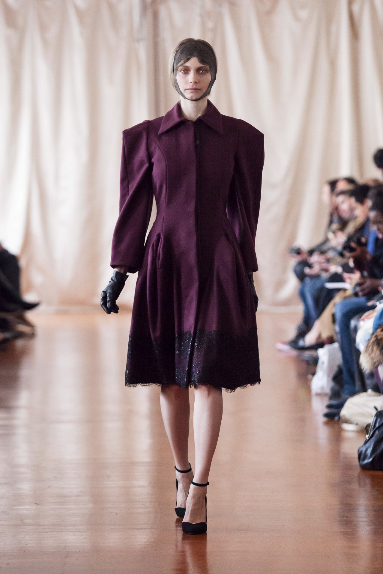 Structured Crammond Plum Coat