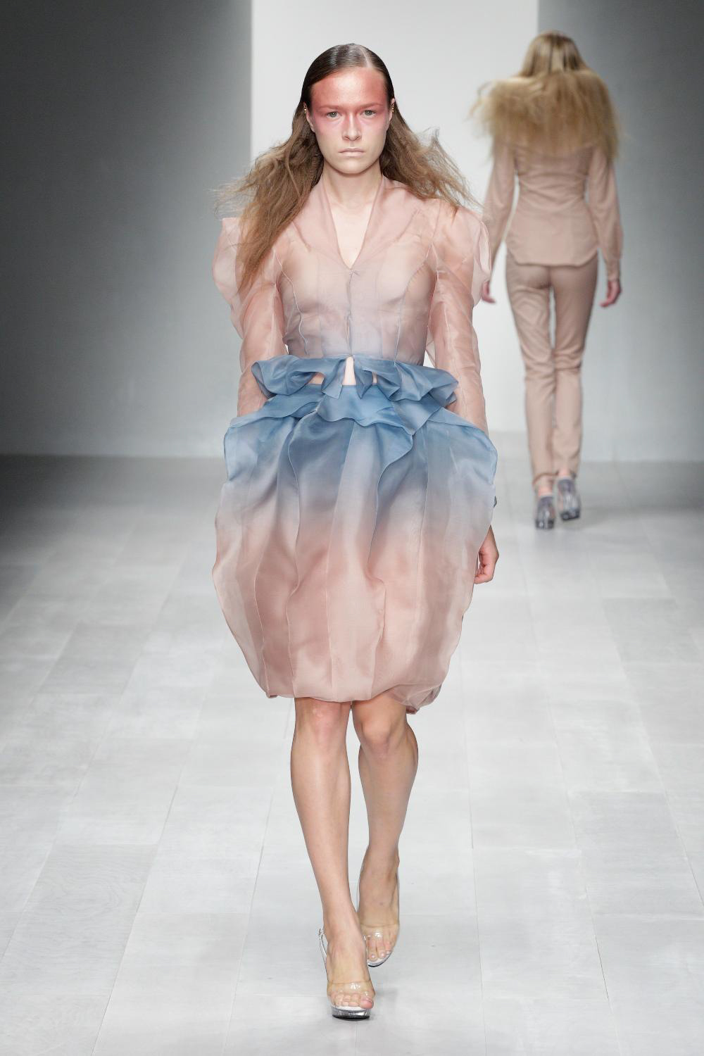Dip Dye Jacket and Structured Tulip Skirt