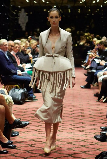 Fringed Jacket with Classic Skirt